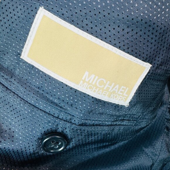 Michael Michael Kors 2 pc suit 42R Blazer 36 X 28 Trousers blue striped wool - Picture 8 of 12